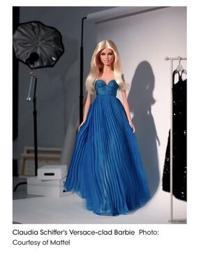 Supermodel Claudia Schiffer Barbie® Doll in Versace
